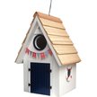 Show in main carousel: Home Bazaar Dockside Cabin Birdhouse, White slide 1 of 2