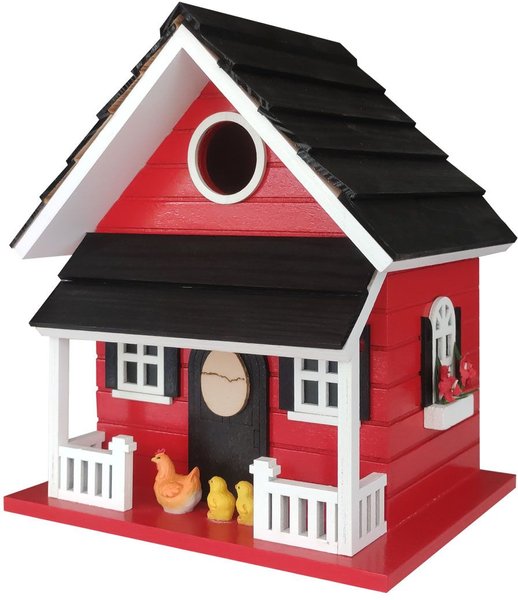 Show full view: Home Bazaar Hen House Birdhouse, Red slide 1 of 8
