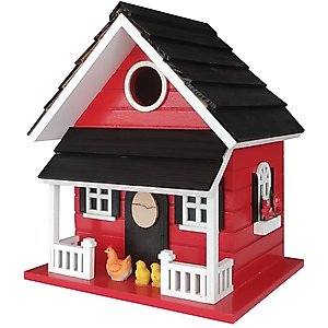 Home Bazaar Hen House Birdhouse, Red