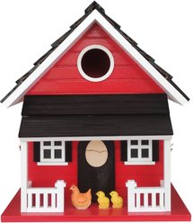Home Bazaar Hen House Birdhouse, Red slide 2 of 8