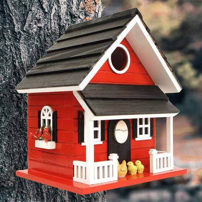 Show full view: Home Bazaar Hen House Birdhouse, Red slide 8 of 8
