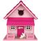 Show in main carousel: Home Bazaar Kitty Cottage Birdhouse, Pink slide 2 of 9