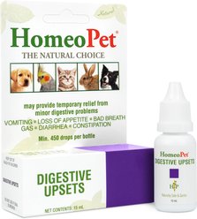 HomeoPet Digestive Upsets Homeopathic Medicine for Digestive Issues for Birds, Cats, Dogs & Small Pets, 450 drops