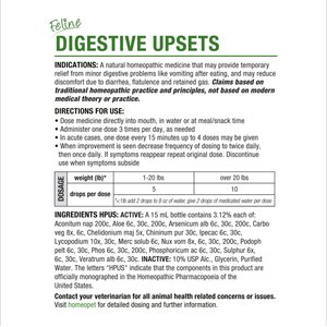 HomeoPet Digestive Upsets Medication for Digestive Issues for Cats