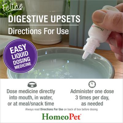 Show full view: HomeoPet Digestive Upsets Medication for Digestive Issues for Cats slide 6 of 10