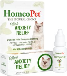 HomeoPet Feline Anxiety Relief Cat Supplement, 450 drops