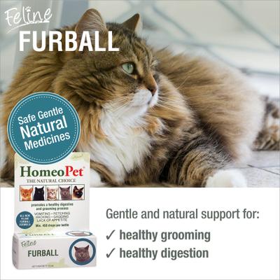 Show full view: HomeoPet Feline Furball Cat Supplement, 15mL bottle slide 3 of 9