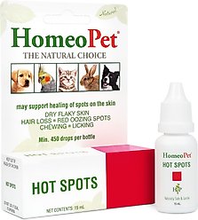 HomeoPet Hot Spots Homeopathic Medicine for Hot Spots for Birds, Cats, Dogs & Small Pets, 450 drops