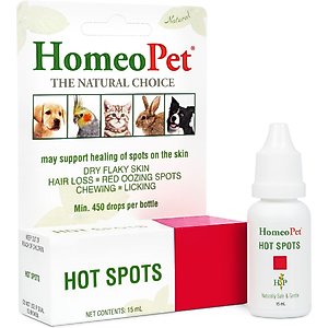 HomeoPet Hot Spots Homeopathic Medicine for Hot Spots for Birds, Cats, Dogs & Small Pets, 450 drops