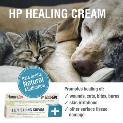 Show full view: HomeoPet HP Healing Cream for Dogs, Cats, Birds & Small Pets, 4-fl oz bottle slide 3 of 10