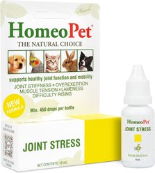 HomeoPet Joint Stress Homeopathic Medicine for Joint Pain/Arthritis for Birds, Cats, Dogs & Small Pets, 450 drops