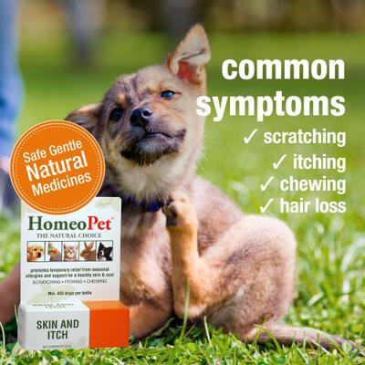 Show full view: HomeoPet Skin & Itch Dog, Cat, Bird & Small Animal Supplement, 450 drops slide 6 of 12