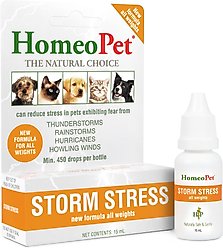 HomeoPet Storm Stress for Pets 20-80lbs, 450 drops