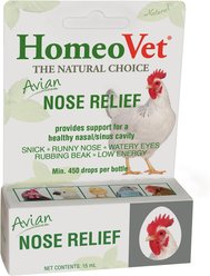 HomeoVet Avian Nose Relief Bird Supplement, 15-mL tube