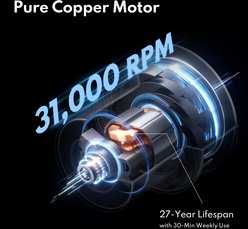 HomeRunPet Air Force Dog, Cat & Small Pet Dryer, White slide 2 of 6