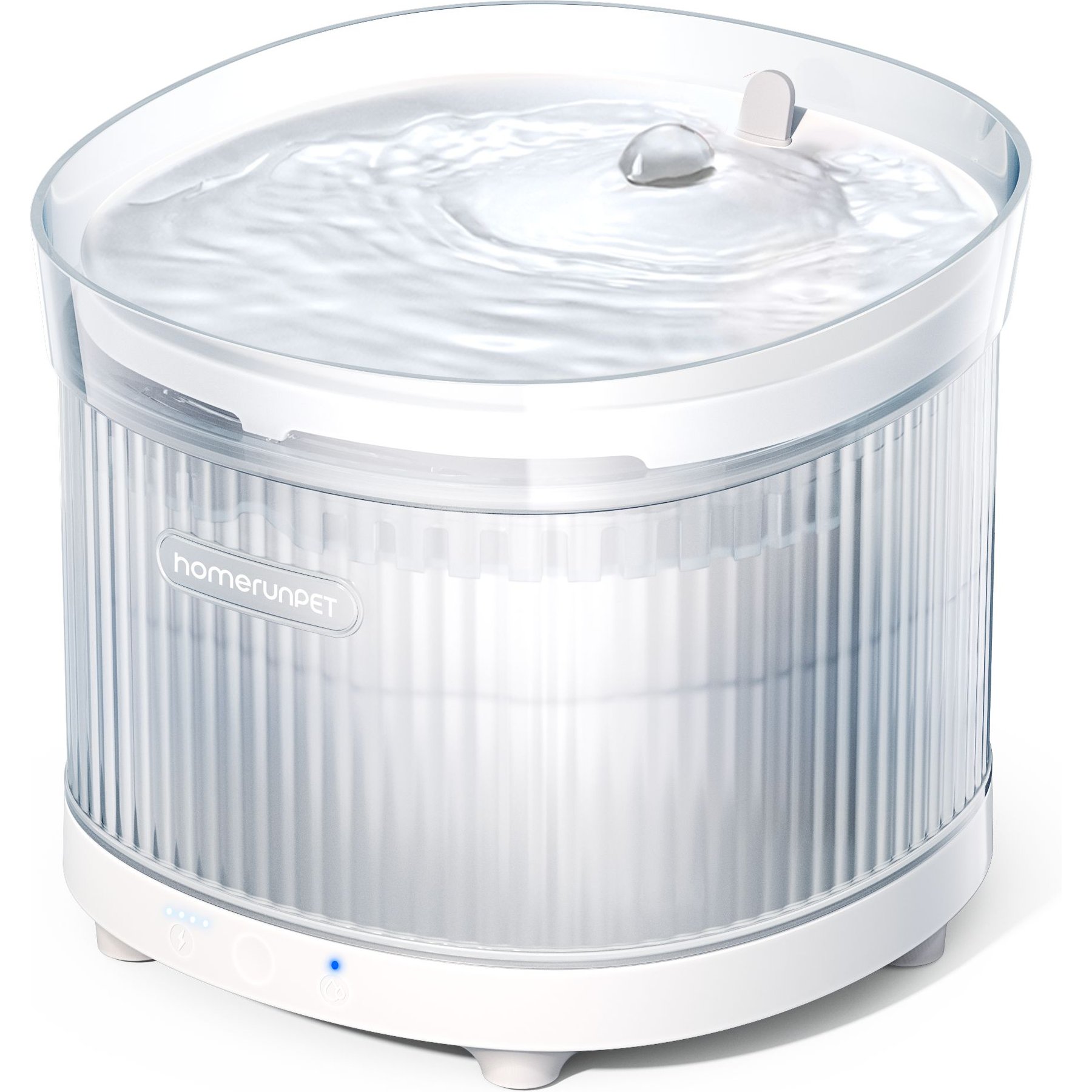 HomeRunPet BF10 Wireless Dog & Cat Water Fountain, 2-L, White