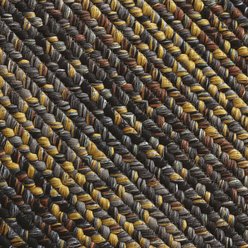 Homespice Bone Shaped Ultra Durable Braided Dog & Cat Placemat, Black Forest, 25 x 39 in slide 2 of 4