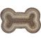 Show in main carousel: Homespice Bone Shaped Ultra Durable Braided Dog & Cat Placemat, Brown, 25 x 39 in slide 1 of 4