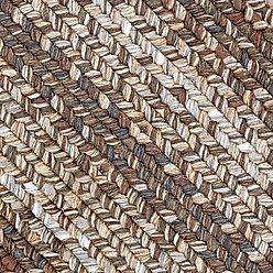 Homespice Bone Shaped Ultra Durable Braided Dog & Cat Placemat, Brown, 25 x 39 in slide 2 of 4