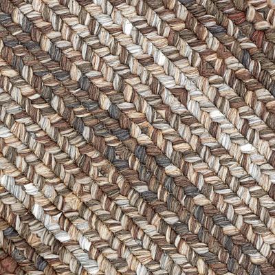 Show full view: Homespice Bone Shaped Ultra Durable Braided Dog & Cat Placemat, Brown, 25 x 39 in slide 2 of 4