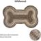 Show in main carousel: Homespice Bone Shaped Ultra Durable Braided Dog & Cat Placemat, Brown, 25 x 39 in slide 3 of 4