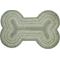 Show in main carousel: Homespice Bone Shaped Ultra Durable Braided Dog & Cat Placemat, Green, 25 x 39 in slide 1 of 4