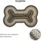 Show in main carousel: Homespice Bone Shaped Ultra Durable Braided Dog & Cat Placemat, Grey, 25 x 39 in slide 3 of 4