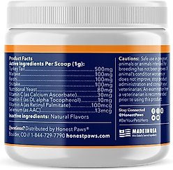Honest Paws Digestive & Immunity Booster Dog Supplement, 30-g jar slide 2 of 7
