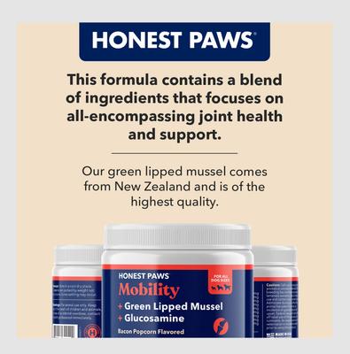 Show full view: Honest Paws Hip & Joint Dog Supplement, 75-g jar slide 6 of 11