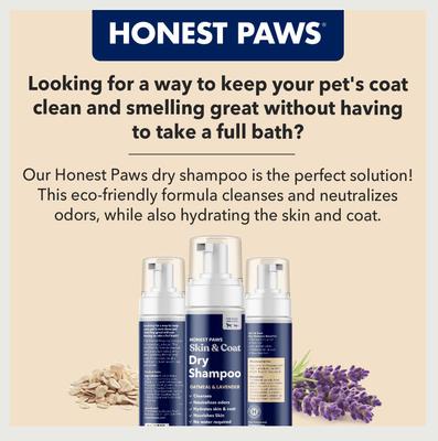Show full view: Honest Paws Hydrating Skin & Coat Waterless Dog Shampoo, 6.3-fl oz bottle slide 6 of 9
