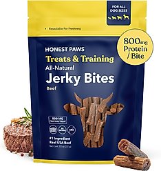 Honest Paws Jerky Bites Beef Flavor Grain-Free Jerky Dog Treats, 7.8-oz bag slide 2 of 9