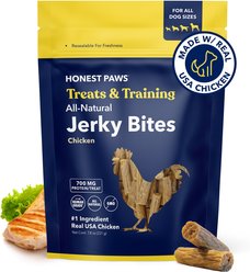 Honest Paws Jerky Bites Chicken Flavor Grain-Free Jerky Dog Treats, 7.8-oz bag