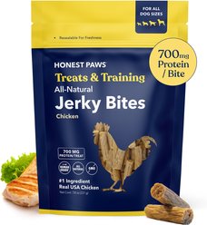 Honest Paws Jerky Bites Chicken Flavor Grain-Free Jerky Dog Treats, 7.8-oz bag slide 2 of 9