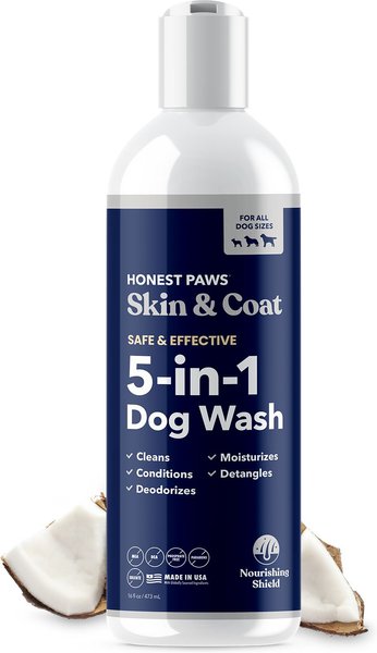 Show full view: Honest Paws Nourising Skin & Coat Dog Shampoo & Conditioner, 16-fl oz bottle slide 1 of 7