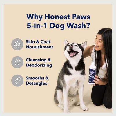 Show full view: Honest Paws Nourising Skin & Coat Dog Shampoo & Conditioner, 16-fl oz bottle slide 2 of 7