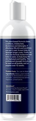 Show full view: Honest Paws Nourising Skin & Coat Dog Shampoo & Conditioner, 16-fl oz bottle slide 4 of 7