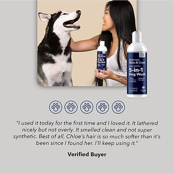 Show full view: Honest Paws Nourising Skin & Coat Dog Shampoo & Conditioner, 16-fl oz bottle slide 6 of 7