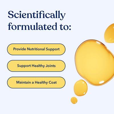 Show full view: Honest Paws Omega-3 Fish Oil with Wild Alaskan Salmon Liquid Skin & Coat Supplement for Dogs, 8-fl oz bottle slide 3 of 12