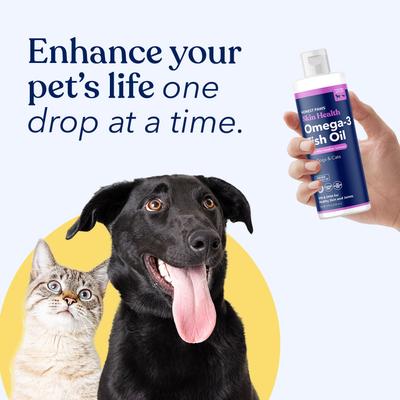 Show full view: Honest Paws Omega-3 Fish Oil with Wild Alaskan Salmon Liquid Skin & Coat Supplement for Dogs, 8-fl oz bottle slide 6 of 12