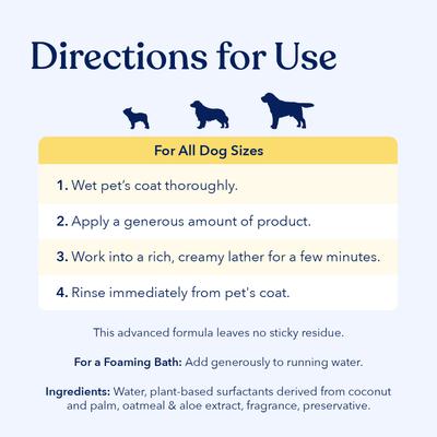 Show full view: Honest Paws Skin & Coat 5-in-1 Dog Shampoo & Conditioner, Lightly Scented, 16-fl oz bottle slide 4 of 9