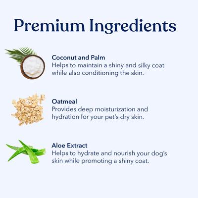 Show full view: Honest Paws Skin & Coat 5-in-1 Oatmeal & Lavender Dog Shampoo & Conditioner, 16-fl oz bottle slide 3 of 9