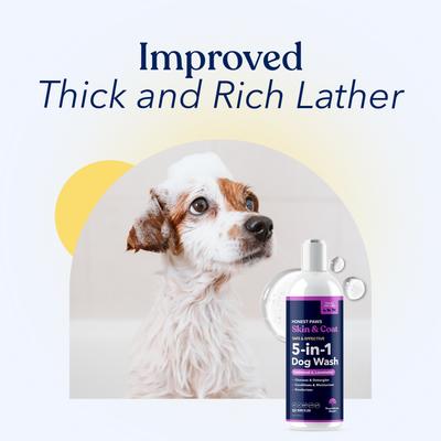 Show full view: Honest Paws Skin & Coat 5-in-1 Oatmeal & Lavender Dog Shampoo & Conditioner, 16-fl oz bottle slide 9 of 9