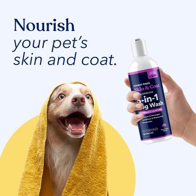 Show full view: Honest Paws Skin & Coat 5-in-1 Oatmeal & Lavender Dog Shampoo & Conditioner, 16-fl oz bottle slide 5 of 9