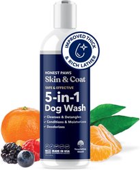 Honest Paws Skin & Coat 5-in-1 Oatmeal & Lavender Dog Shampoo & Conditioner, 8-fl oz bottle