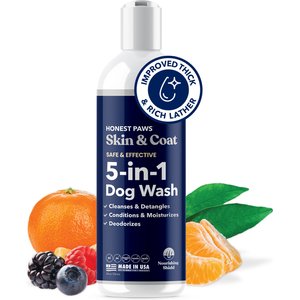 Honest Paws Skin & Coat 5-in-1 Oatmeal & Lavender Dog Shampoo & Conditioner, 8-fl oz bottle