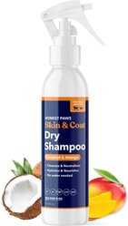 Honest Paws Skin & Coat Coconut & Mango Dog Dry Shampoo, 8-fl oz bottle