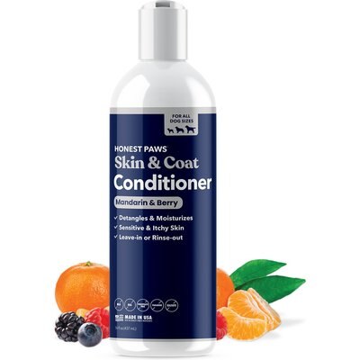 Honest Paws Honest Paws Skin & Coat Mandarin & Berry Dog Conditioner, 16-fl oz bottle