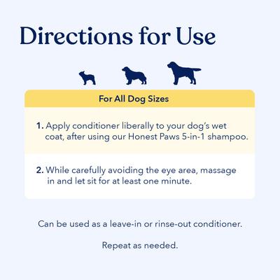 Show full view: Honest Paws Skin & Coat Mandarin & Berry Dog Conditioner, 16-fl oz bottle slide 4 of 9