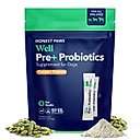 Honest Paws Well Pre+ Probiotics Pumpkin Flavored Powder Digestive Support Supplement for Dogs, 30 count