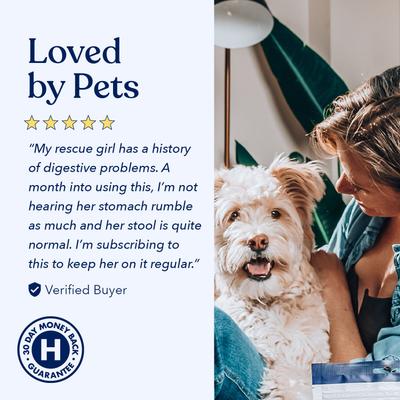 Show full view: Honest Paws Well Pre+ Probiotics Pumpkin Flavored Powder Digestive Support Supplement for Dogs, 30 count slide 8 of 11